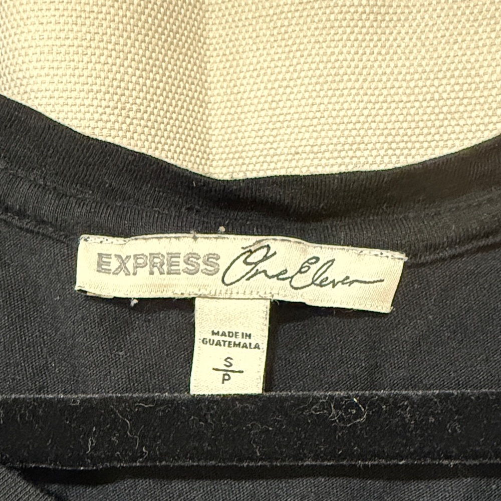 Express Black Muscle Tee with Martini Graphic - Picture 2 of 2